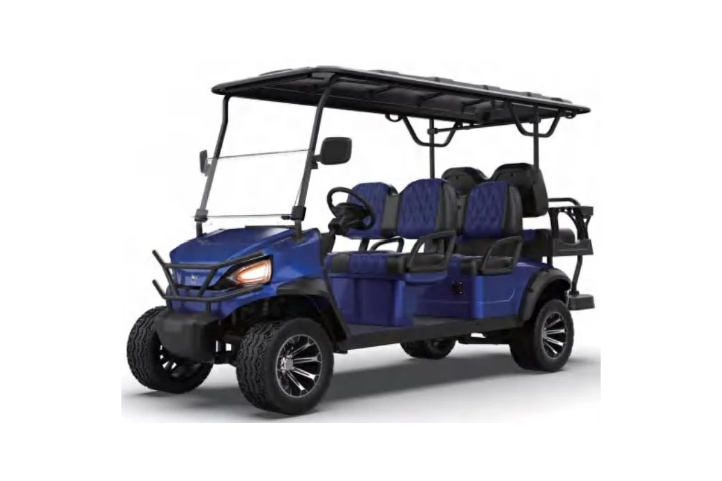 Factory direct sales cheap 48v Lithium Battery 4+2-seat Electric Fuel Golf Trolley