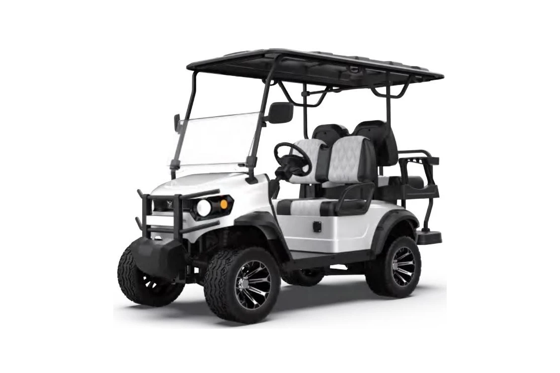 Elf 8 White 2+2 Seat Golf Cart