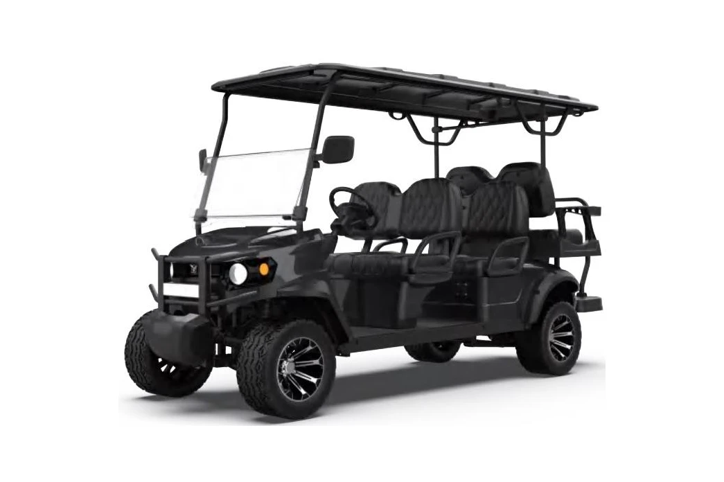 Electric 6 seat Golf Cart，Smart lift Golf Cart Latest unique design，48V&72V electric hunting Golf Cart，Lithium battery